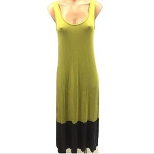 ANTHROPOLOGIE Bordeaux Green Gray Sleeveless Maxi